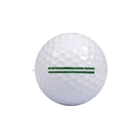 Golfball, zweilagig, Übungsball, farbiger Spielball mit Logo-Druck für Unternehmen