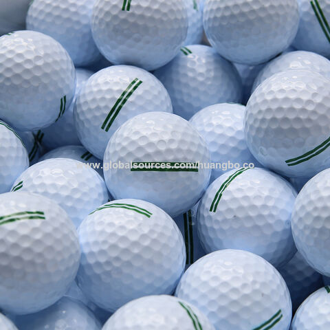 Golfball, zweilagig, Übungsball, farbiger Spielball mit Logo-Druck für Unternehmen