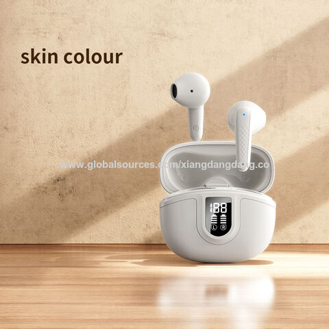 Nuevo modelo de auriculares Bluetooth TWS con pantalla digital, diseño exquisito y alta rentabilidad, buena calidad, OEM y ODM, certificación CE, RoHS y FCC.