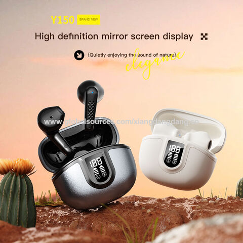 Nuevo modelo de auriculares Bluetooth TWS con pantalla digital, diseño exquisito y alta rentabilidad, buena calidad, OEM y ODM, certificación CE, RoHS y FCC.
