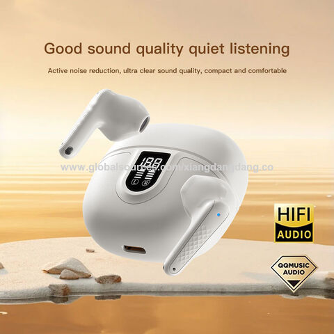 Nuevo modelo de auriculares Bluetooth TWS con pantalla digital, diseño exquisito y alta rentabilidad, buena calidad, OEM y ODM, certificación CE, RoHS y FCC.