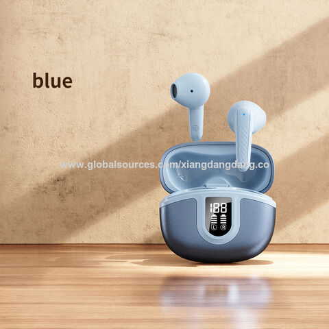 Nuevo modelo de auriculares Bluetooth TWS con pantalla digital, diseño exquisito y alta rentabilidad, buena calidad, OEM y ODM, certificación CE, RoHS y FCC.
