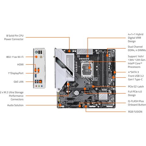 Z890 Gaming X WIFI7 Core Ultra ATX Motherboard with PCIe 5.0, USB4, DDR5, and 4X M.2 Slots for Enhanced Bandwidth
