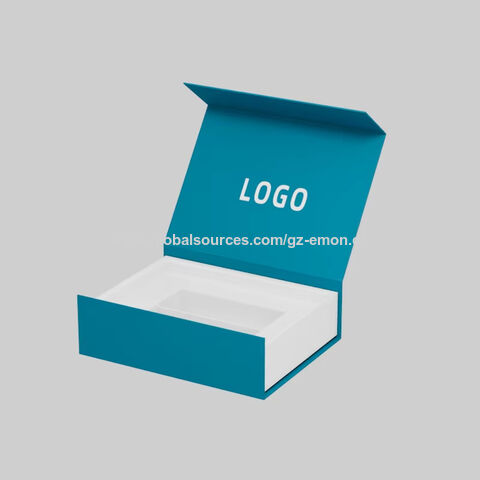 Caja de regalo magnética de papel para 2 botellas de vino, con logo personalizado, tipo libro y diseño delgado