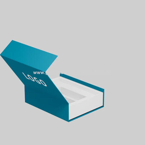 Caja de regalo magnética de papel para 2 botellas de vino, con logo personalizado, tipo libro y diseño delgado