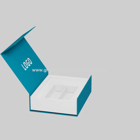 Caja de regalo magnética de papel para 2 botellas de vino, con logo personalizado, tipo libro y diseño delgado
