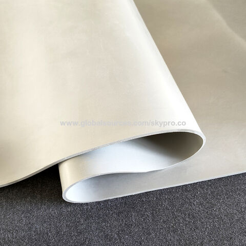 Hoja de goma de silicona natural gris resistente a la rotura de grado alimenticio 1mm 2mm 3mm