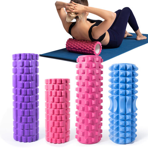 Schaumstoffrolle für Muskelmassage und myofasziale Triggerpunkt-Behandlung - Klassische Yoga-Rolle für Übungen