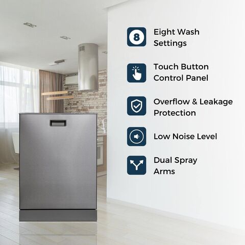 Lavavajillas de Control Superior, 15 Cubiertos, Nuevo Diseño Estrella para Lavado Profesional