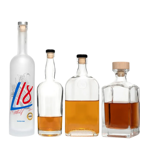 Botellas de Vidrio Vacías para Vino, Licores, 750 ml - Botellas de vidrio vacías de 750 ml para licores y vino