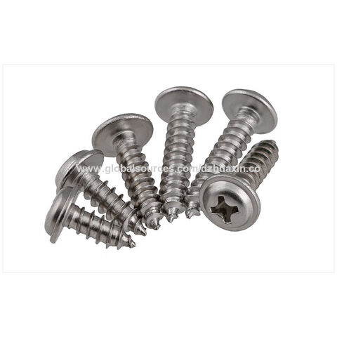 Truss head self drilling screw with washer