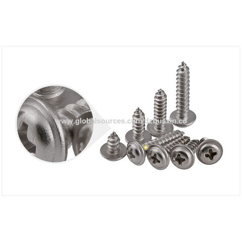 Truss head self drilling screw with washer