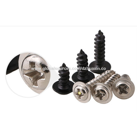 Truss head self drilling screw with washer