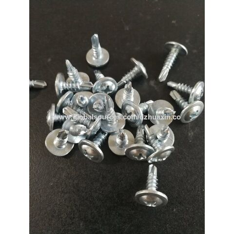 Truss head self drilling screw with washer