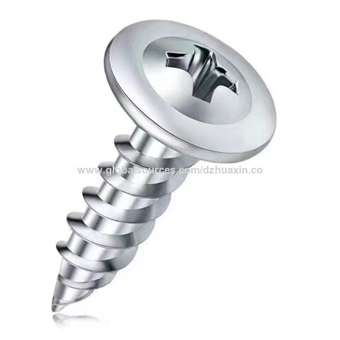 Truss head self drilling screw with washer