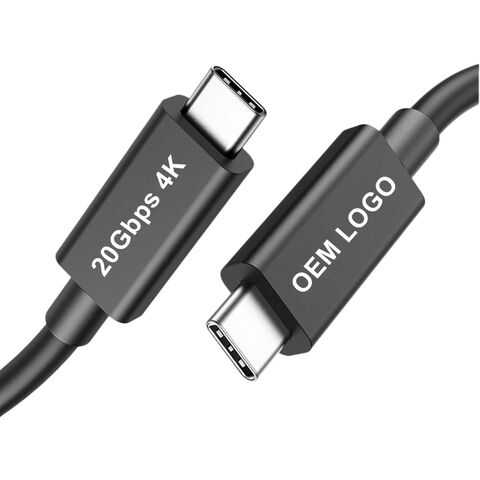 Cable USB Tipo C a C de Alta Calidad 3.2 Gen2X2 20Gbps 4K 60Hz 240W 5A PD Carga Rápida para Estación de Acoplamiento Disco Duro