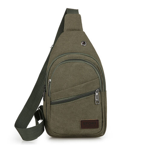 Wholesale Custom Eco-friendly Washable Paper Men's Gear Bag Chest bag Sling Backpack