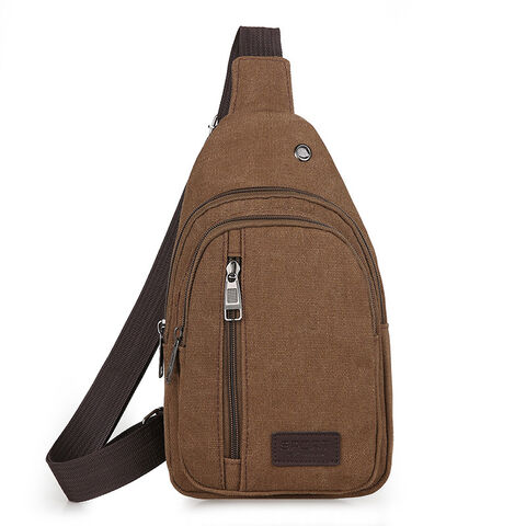 Wholesale Custom Eco-friendly Washable Paper Men's Gear Bag Chest bag Sling Backpack