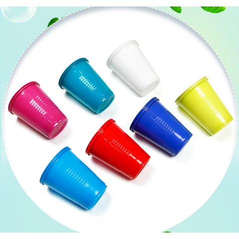 Gobelets en plastique jetables de couleur en promotion pour mariages, Thanksgiving, Noël et fêtes