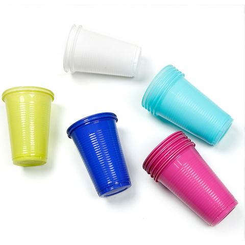 Gobelets en plastique jetables de couleur en promotion pour mariages, Thanksgiving, Noël et fêtes