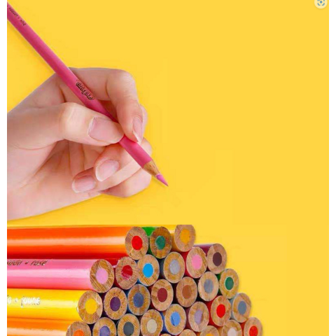 Juego de Lápices de Colores de Alta Calidad 2023, Varios Colores, Estilo Kawaii para Escuela, Lápices de Madera