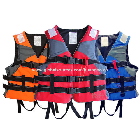 Gilet de sauvetage de travail en mousse épaisse, combinaison de flottaison marine pour adulte, grande flottabilité pour le sauvetage en cas d'inondation