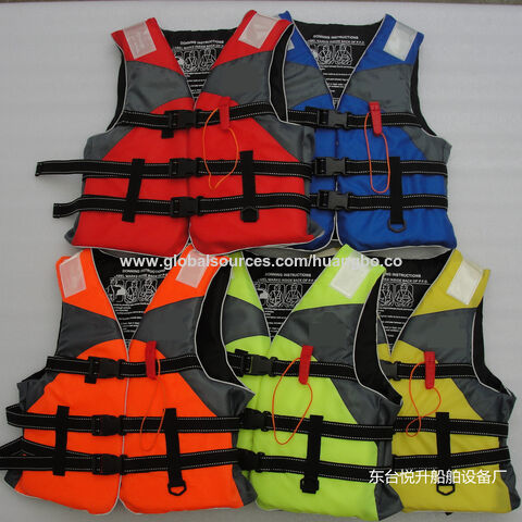 Gilet de sauvetage de travail en mousse épaisse, combinaison de flottaison marine pour adulte, grande flottabilité pour le sauvetage en cas d'inondation