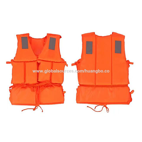 Gilet de sauvetage de travail en mousse épaisse, combinaison de flottaison marine pour adulte, grande flottabilité pour le sauvetage en cas d'inondation