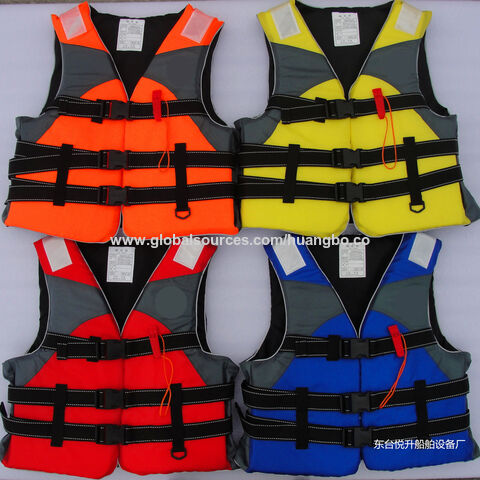 Gilet de sauvetage de travail en mousse épaisse, combinaison de flottaison marine pour adulte, grande flottabilité pour le sauvetage en cas d'inondation