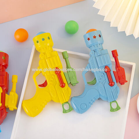 Elastische Tischtennis-Pistole, Spielzeugpistole, kreative Neuheit für Babys und Kinder, lustige Spielzeugpistole, Paintball-Pistolen