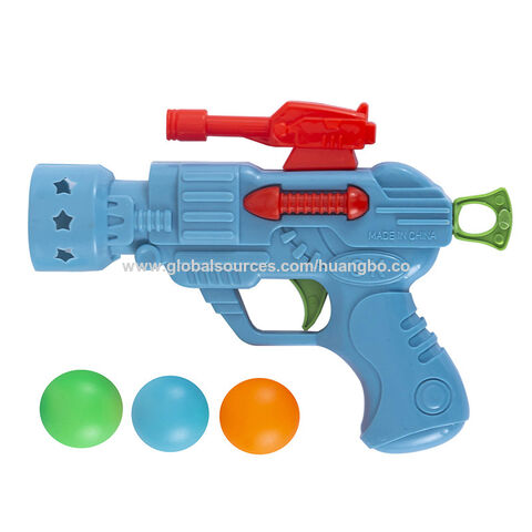 Elastische Tischtennis-Pistole, Spielzeugpistole, kreative Neuheit für Babys und Kinder, lustige Spielzeugpistole, Paintball-Pistolen
