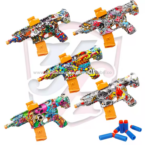 Pistola Elétrica de Gel Blaster AK47 M416, acessório para jogo de tiro, armas de Airsoft