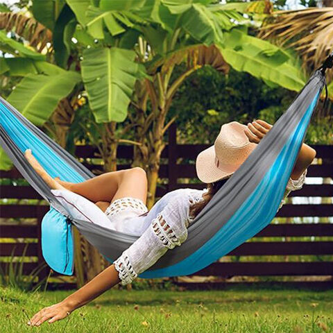 Hamaca de Camping Premium x Nailon para Viajes y Relajación