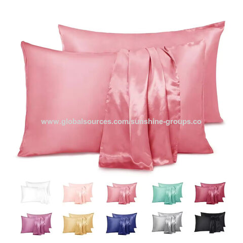 Funda de almohada de color sólido para dormitorio de estudiantes, lijada, cómoda, transpirable, transfronteriza, funda de núcleo de almohada para hotel