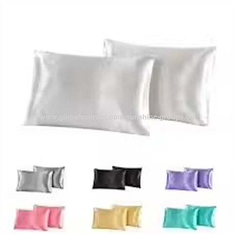 Funda de almohada de color sólido para dormitorio de estudiantes, lijada, cómoda, transpirable, transfronteriza, funda de núcleo de almohada para hotel