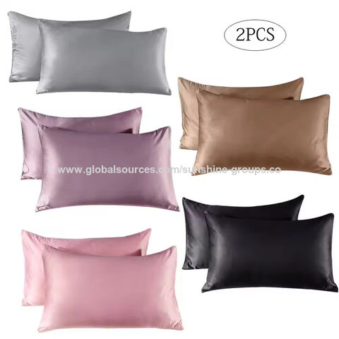 Funda de almohada de color sólido para dormitorio de estudiantes, lijada, cómoda, transpirable, transfronteriza, funda de núcleo de almohada para hotel