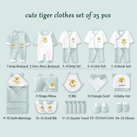 Ensemble cadeau nouveau-né pour bébé de 0 à 9 mois, produits pour bébés, 18 22 24 25 pièces, barboteuse pour bébé fille, vêtements biologiques pour nouveau-nés, coffret cadeau pour bébé