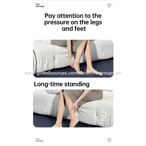 Masajeador de piernas con amasamiento y compresión caliente para pies, pantorrillas, manos y mini masajeador de pies multifuncional para el cuidado y terapia de pies