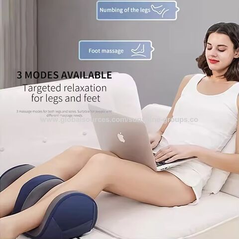 Masajeador de piernas con amasamiento y compresión caliente para pies, pantorrillas, manos y mini masajeador de pies multifuncional para el cuidado y terapia de pies