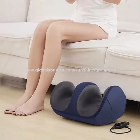 Masajeador de piernas con amasamiento y compresión caliente para pies, pantorrillas, manos y mini masajeador de pies multifuncional para el cuidado y terapia de pies