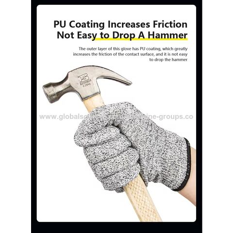 Guantes anticorte y resistentes al desgaste, guantes de protección laboral anticorte para sitios de trabajo, guantes de protección