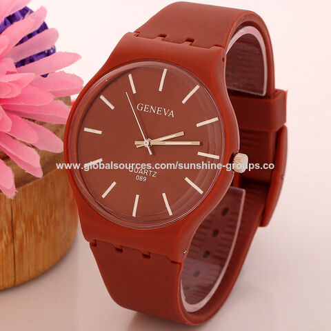 Relojes de silicona de moda. Relojes de silicona para adultos y niños personalizables con LOGO.