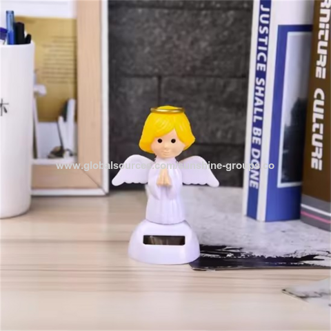 Décoration de Noël personnalisée, figurines de jouets dansants à énergie solaire en plastique pour fenêtre de voiture