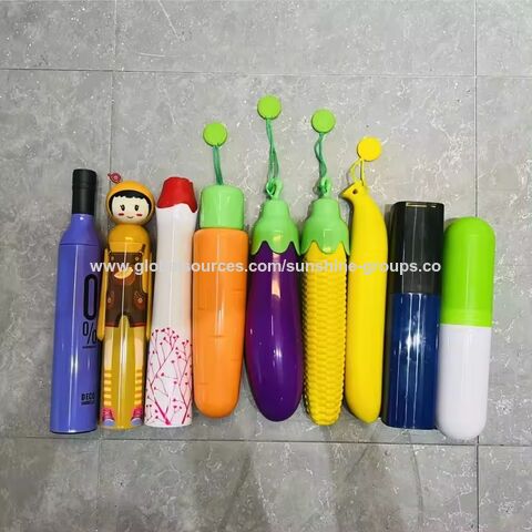Paraguas plegable para botella de vino con logo personalizado para adultos