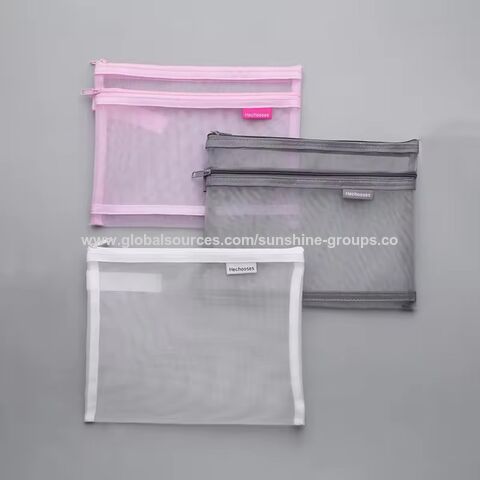 Carpeta A4 sencilla para archivos y exámenes, de alta calidad, transparente, con cremallera, para documentos, lápices, exámenes e información, con opción de impresión de logo para empresas.