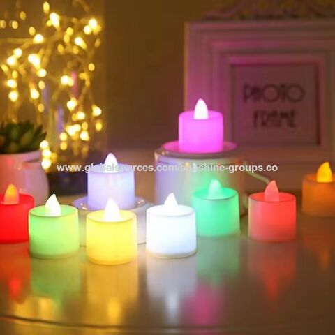 Bougies électroniques LED pour mariage, décoration de salle de réception, accessoires pour fêtes d'anniversaire, bougies en plastique de simulation