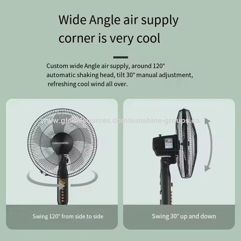 Der beliebteste Standventilator für Zuhause und Büro, starker Wind, oszillierend, 3D-Elektroventilator 16 Zoll