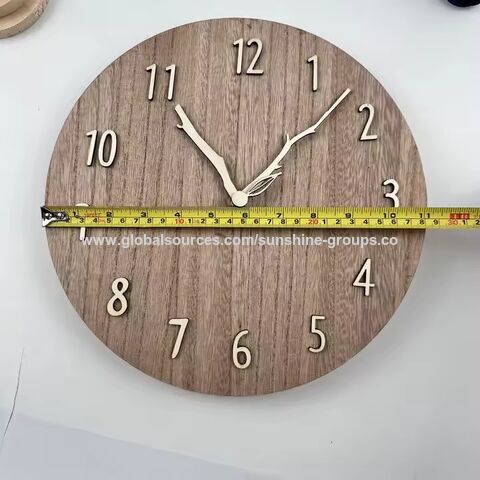 Reloj de pared creativo para sala de estar, diseño elegante para el hogar, silencioso, de madera, moderno, minimalista