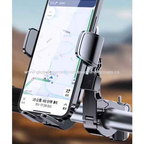 Soporte universal para móvil de bicicleta, moto o patinete eléctrico con sistema antivibración para navegación GPS