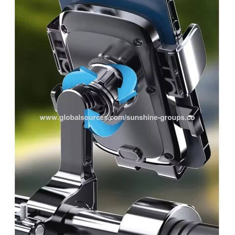 Soporte universal para móvil de bicicleta, moto o patinete eléctrico con sistema antivibración para navegación GPS